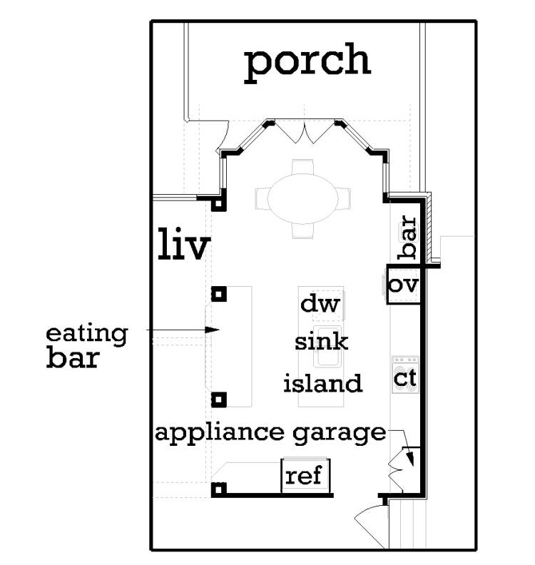 Kitchen image of Sarasota Place House Plan